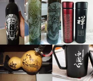 河池环江毛南族自治县酒瓶葫芦工艺品激光雕刻机